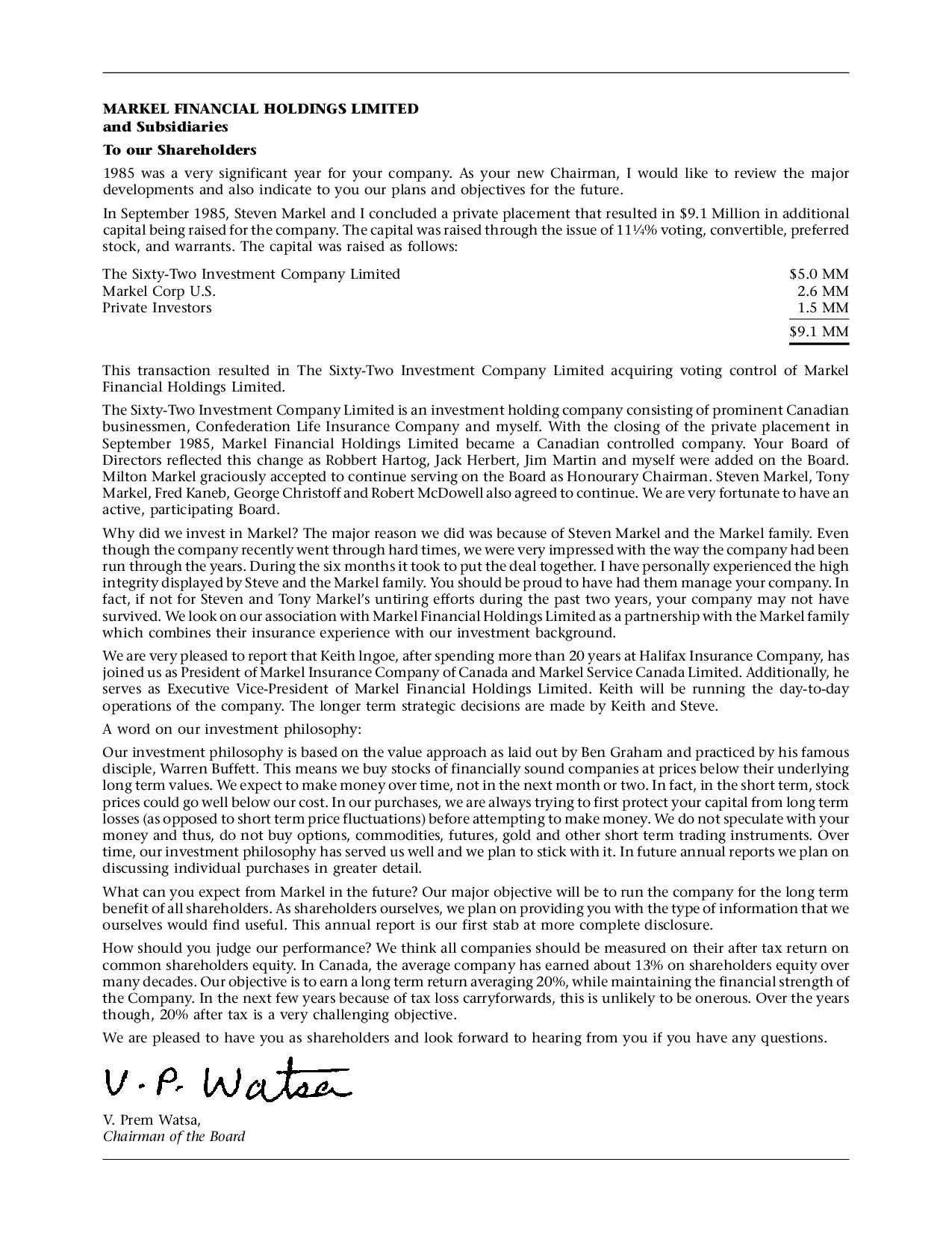 Fairfax Letters 1985-2023
