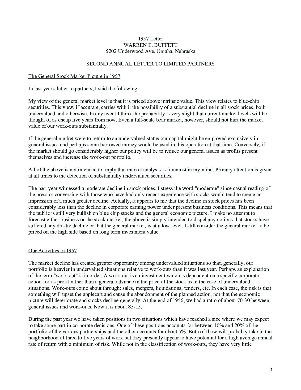 All Writings of Warren Buffet