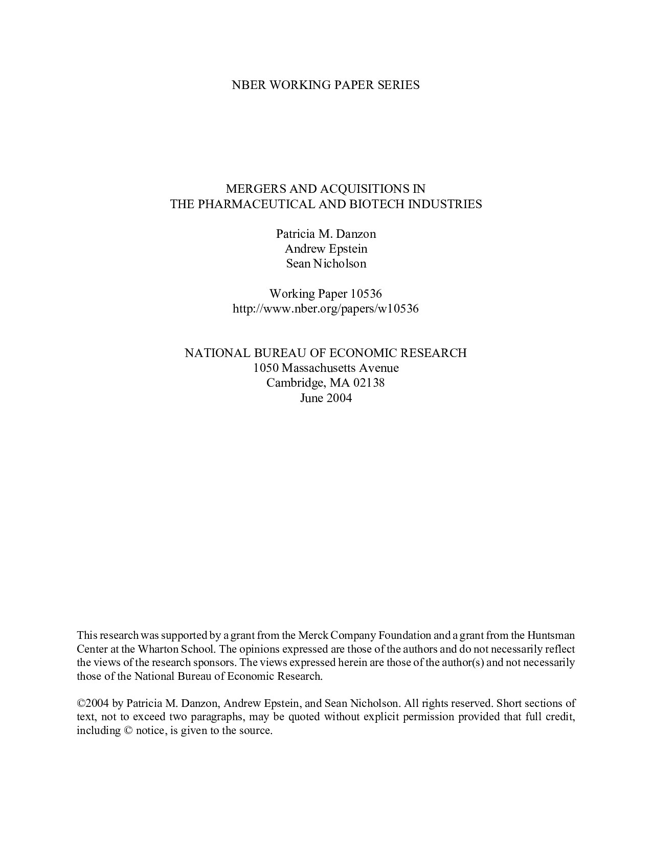 Mergers and Acquisitions in the Biotech and Pharma Industry