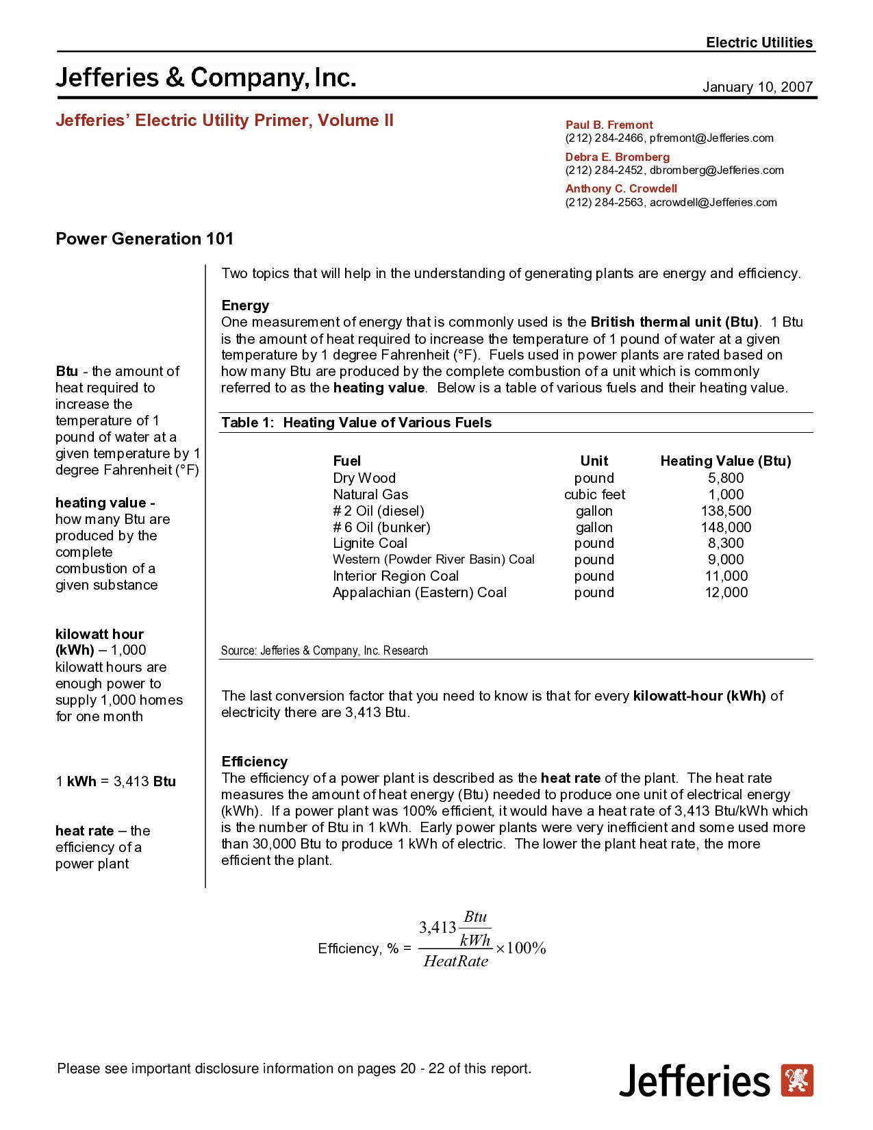 Electric Utilities Primer Vol. II
