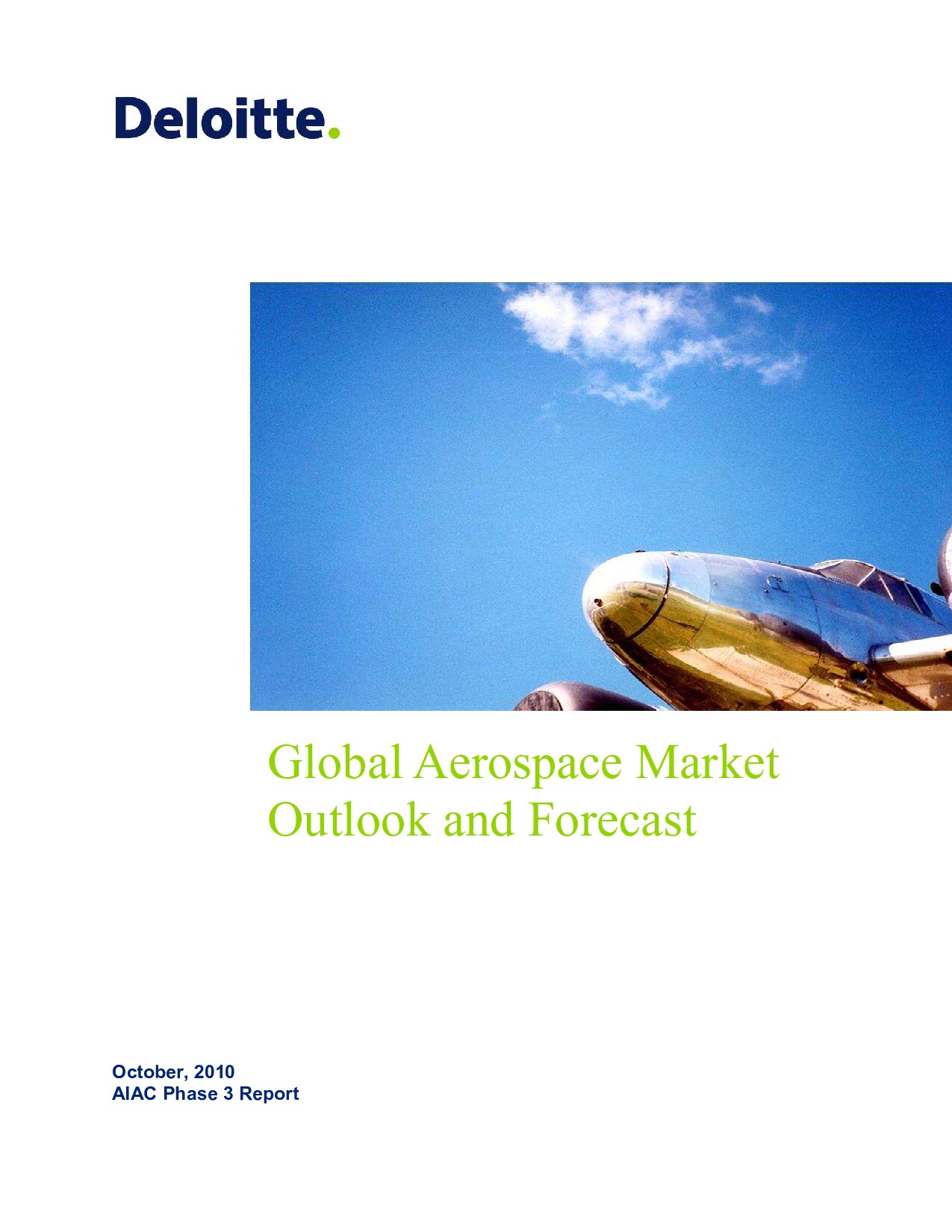 Global Aerospace Market and Forecast