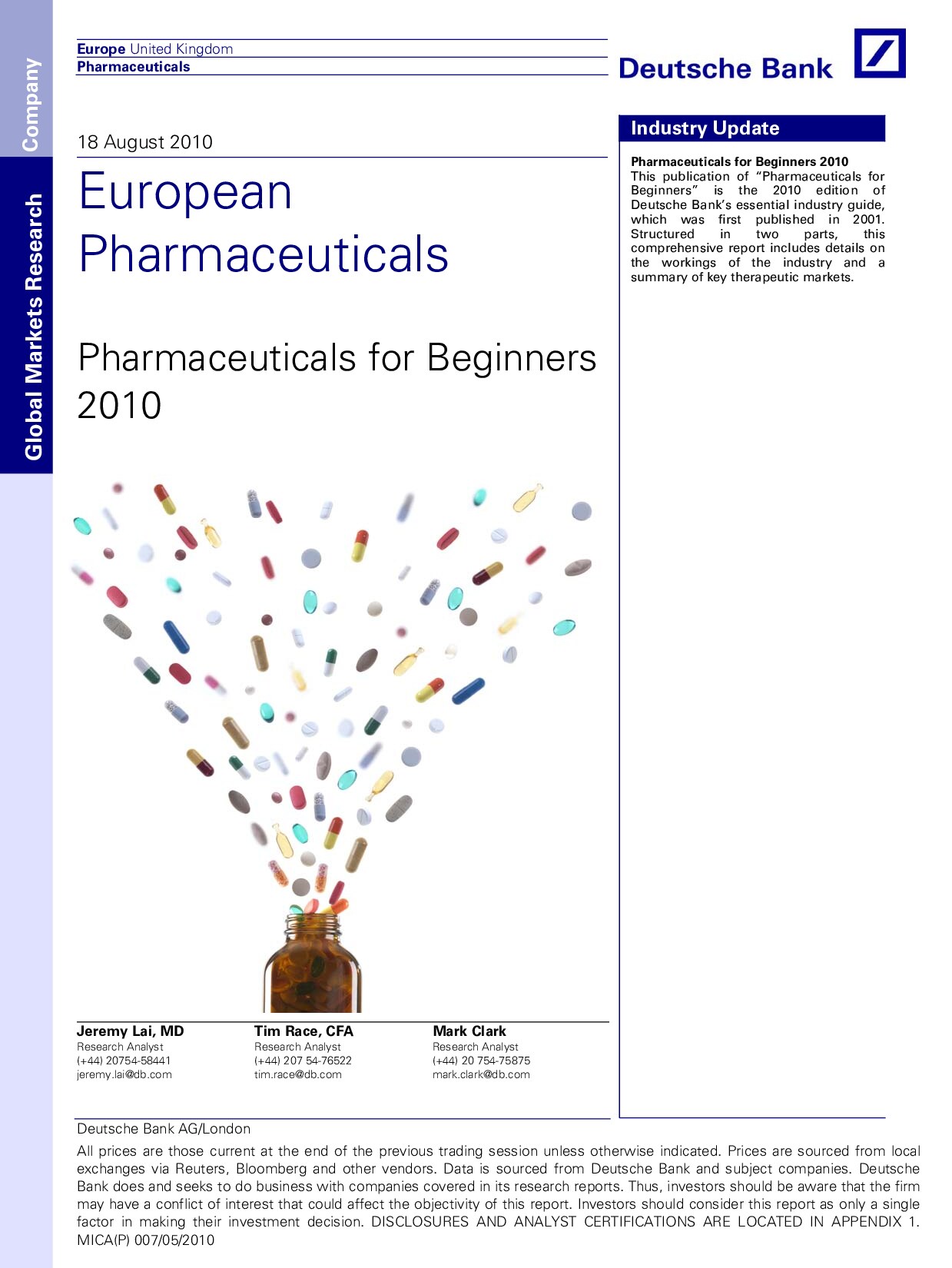 European Pharmaceuticals - Pharmaceuticals for Beginners