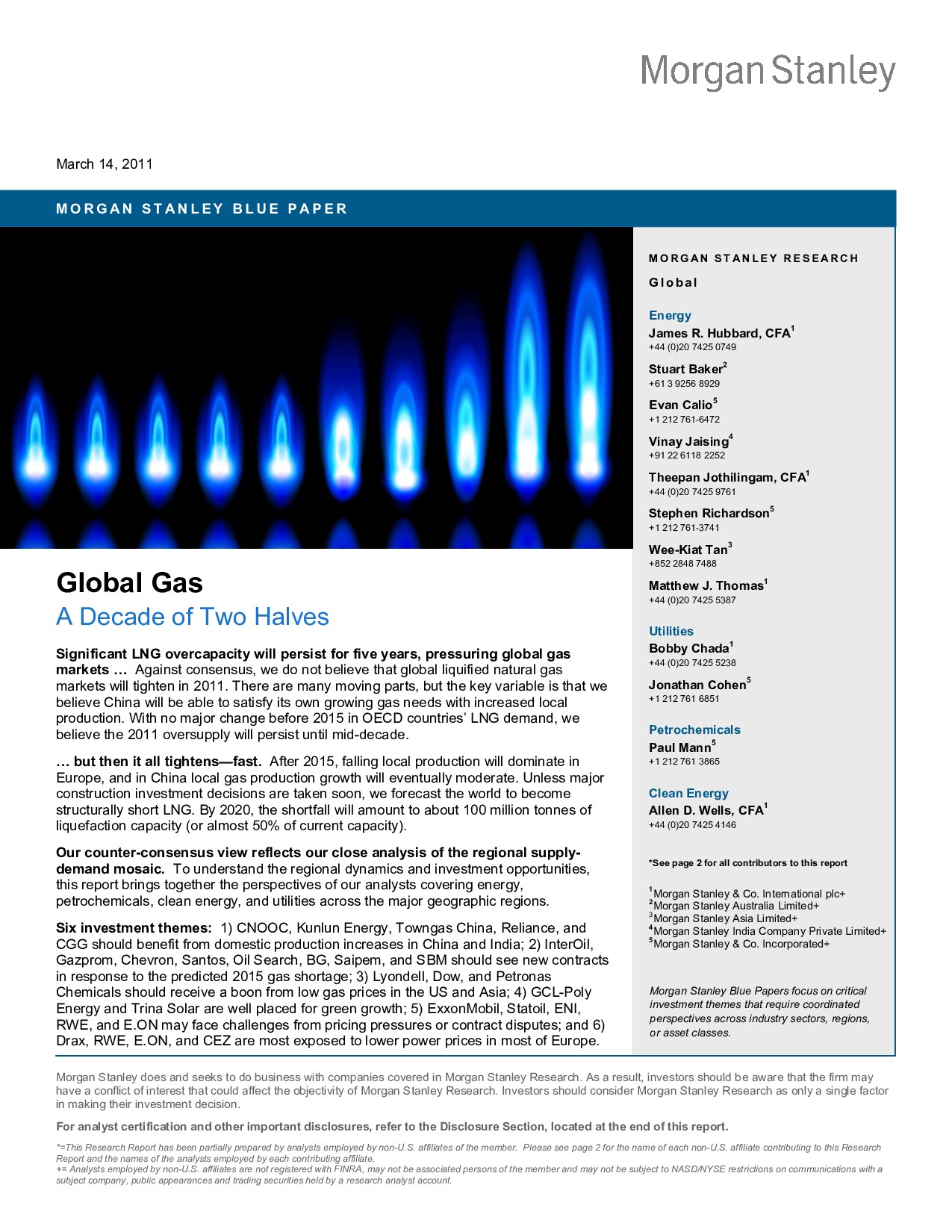 Global Gas: A Decade of Two Halves