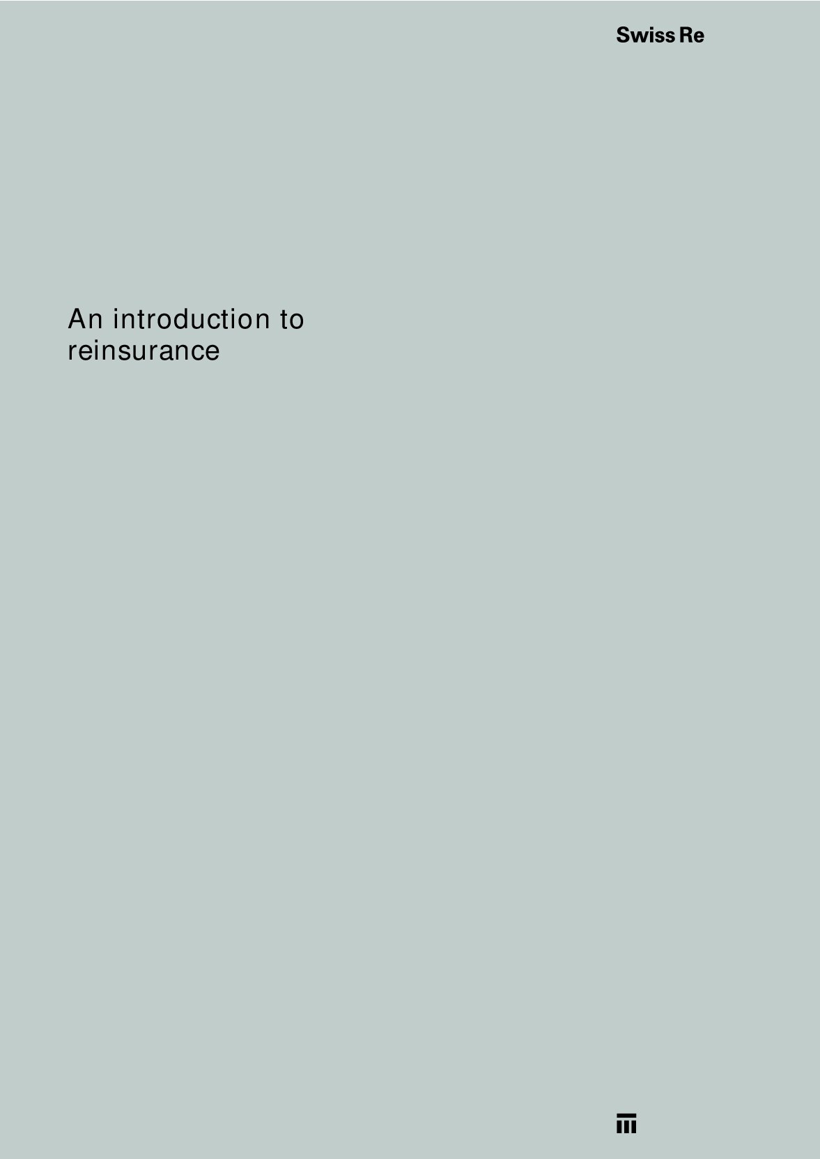 An introduction to reinsurance