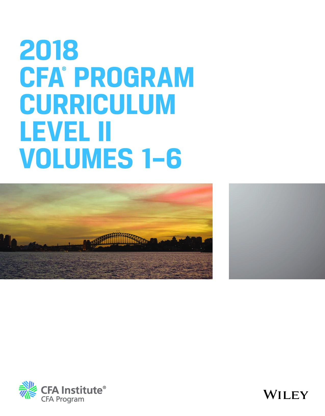 CFA Program Curriculum 2018 Level II