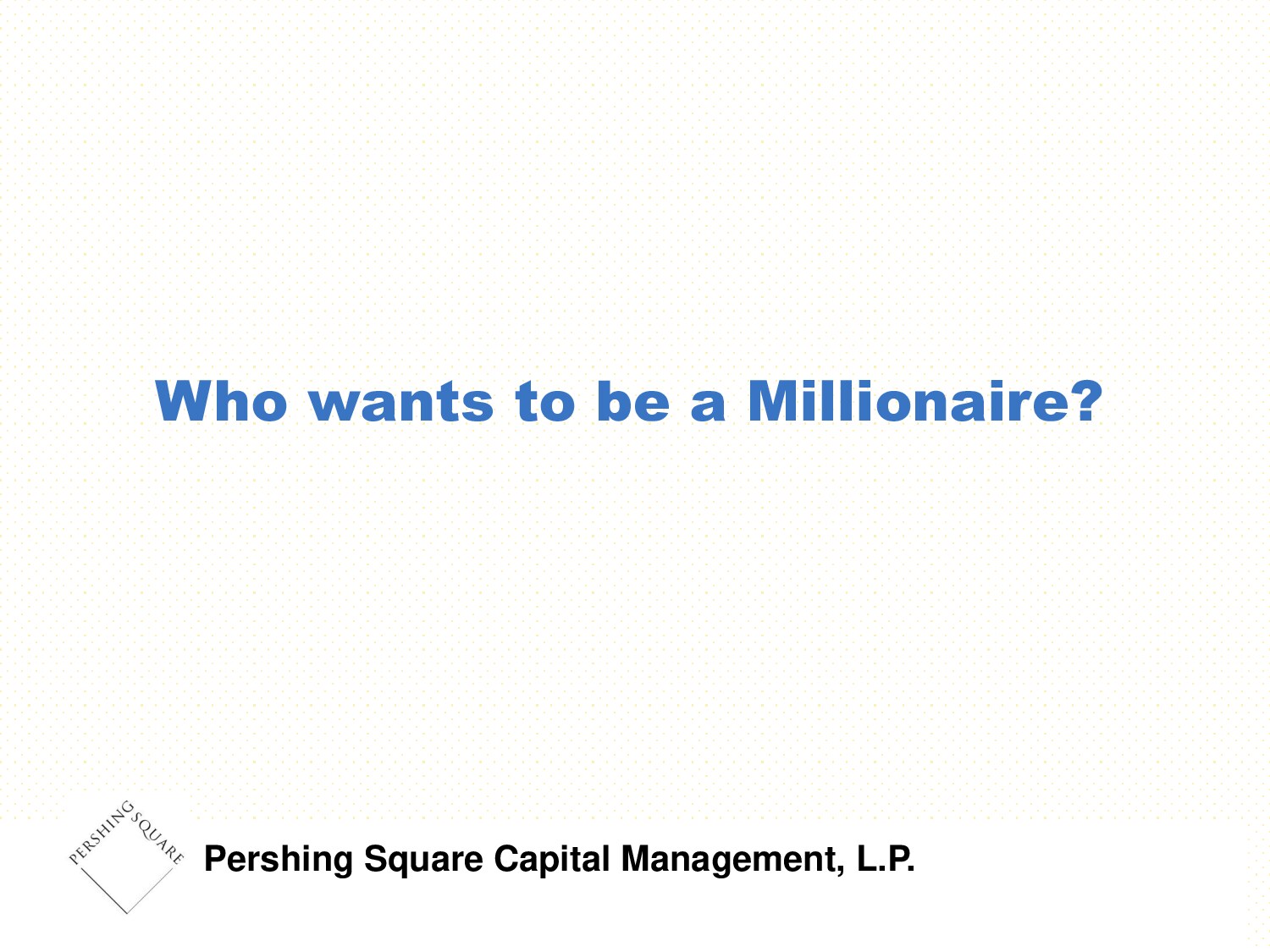All Bill Ackman Public Writings
