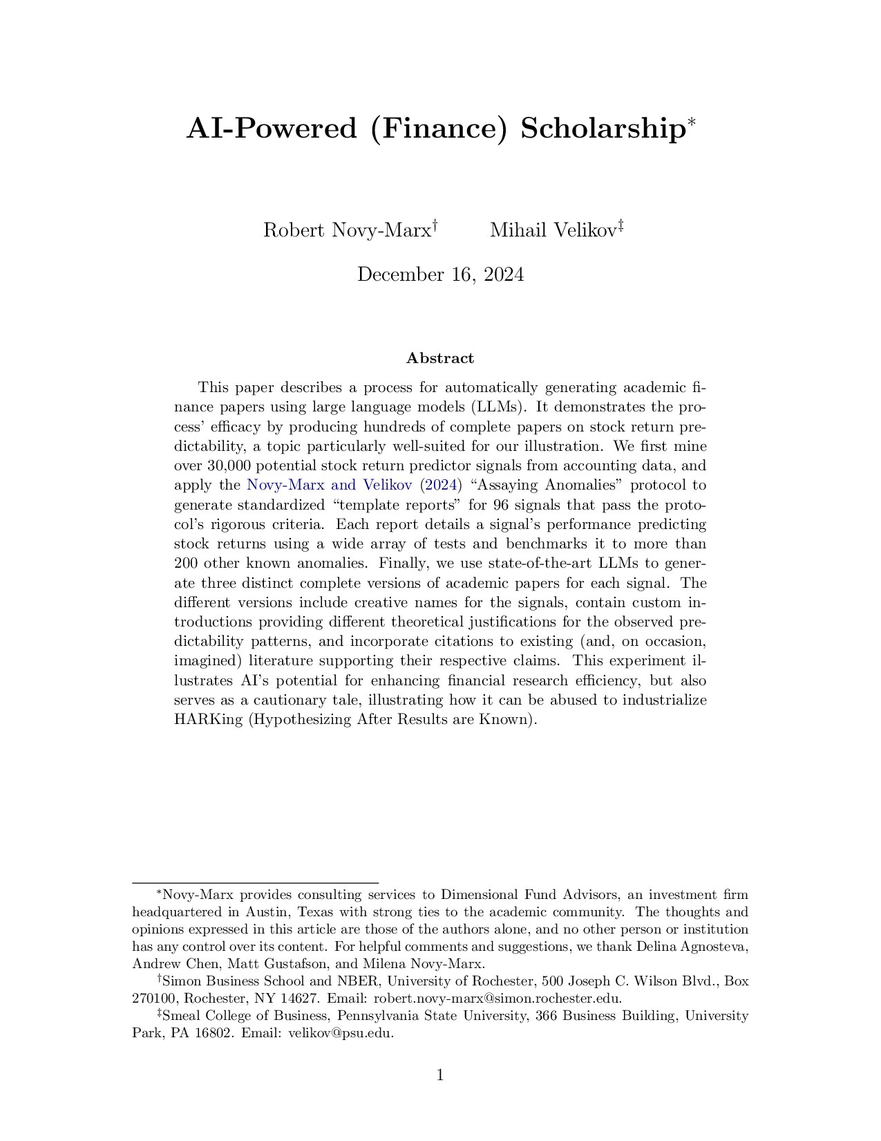 AI-Powered (Finance) Scholarship
