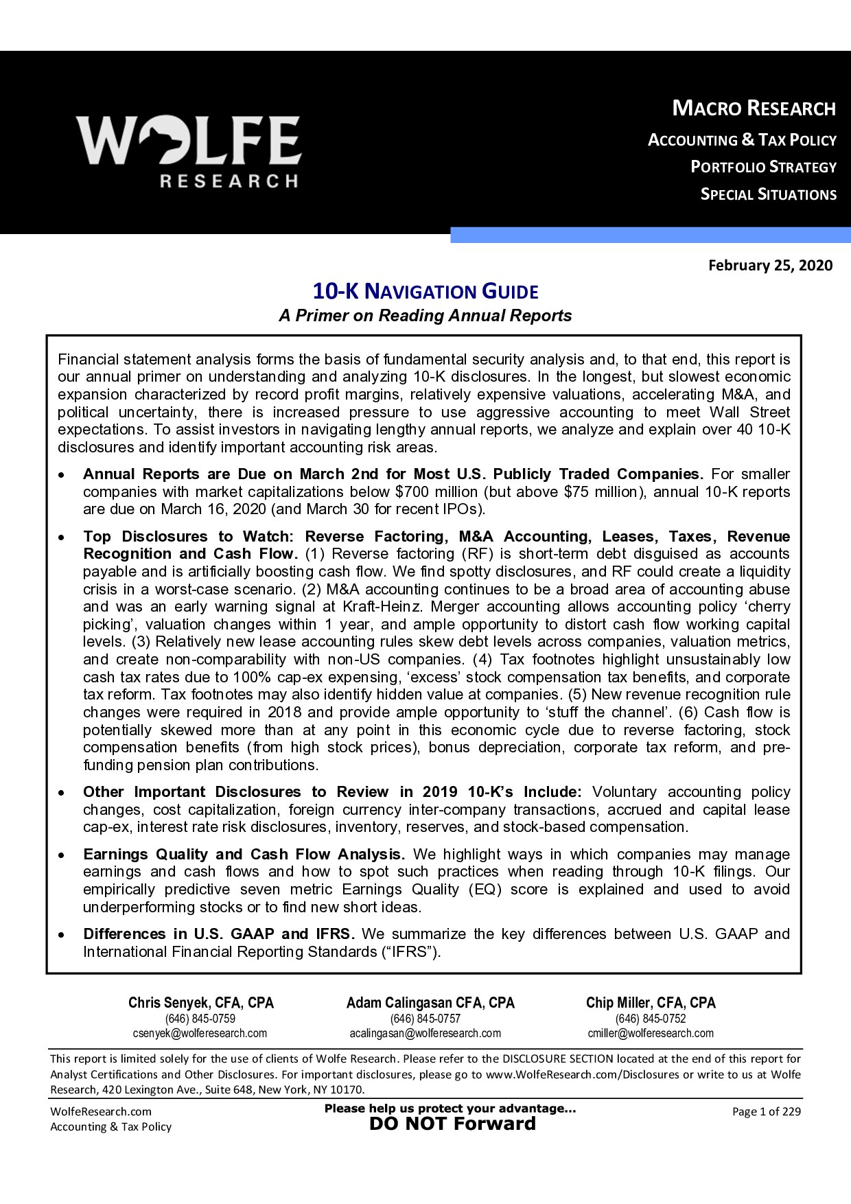 A Primer on Reading Annual Reports
