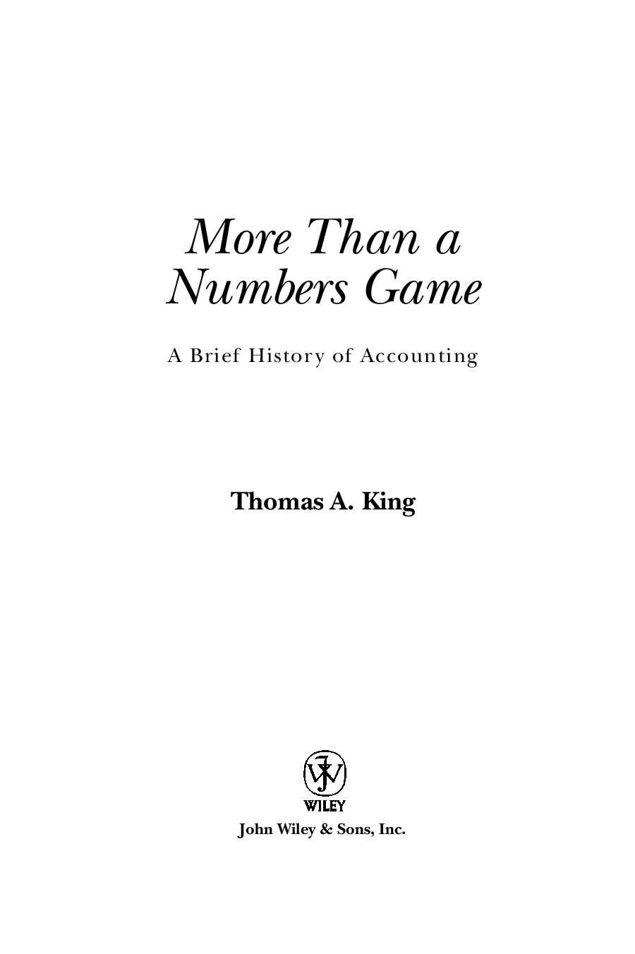 More Than a Numbers Game