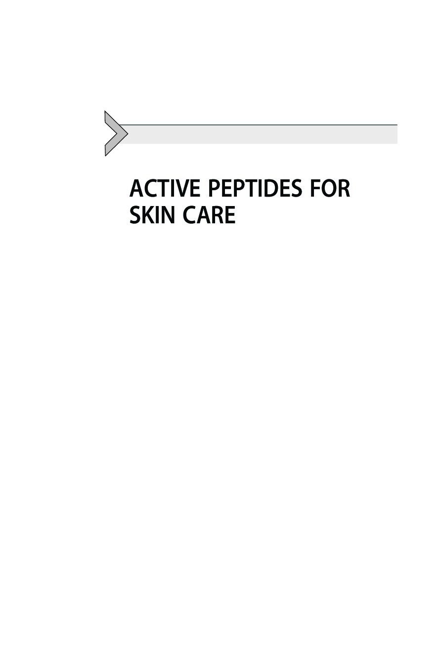 Active Peptides for Skincare